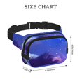 thumbnail image 4 of Disketp Dreamy Colorful Starry Sky Riñonera de Doble Capa, Bolsa de Cintura Ajustable para Viajes, Correr y Senderismo, Riñonera Ligera para Hombre y Mujer, 4 of 9
