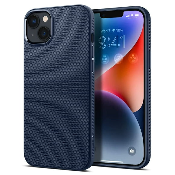 Phone Case Spigen Liquid Air for iPhone 14 (2022) Navy Blue