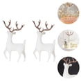 thumbnail image 3 of Gymnture christmas 2pcs Christmas Reindeer Woodland Figurines Desktop Decoration, 3 of 10