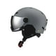 thumbnail image 2 of Casco de snowboard cómodo de invierno ajustable con almohadilla para la mandíbula con gafas de esquí para L gris oscuro, 2 of 8