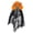 Orange, variant on Elegant Skull Themed Headband Applique Lace Detail And Artificial Blooms