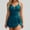Dark Green, variant on Xijirk Swimsuit for Women One Piece Swimsuit V Neck Front Design Bathing Suit Swim Dress with Skirt for Beach Pool,S