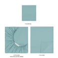 thumbnail image 6 of Mainstays Super Soft Brushed Microfiber Bed Sheet Set, Blue Cameo, Twin-XL, 3 Piece, 6 of 13