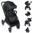 thumbnail image 1 of Capri DLX travel system mango ajustable +portabebé autoasiento negro, 1 of 9