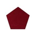 thumbnail image 1 of Galaxy Way Solid Color Burgundy 4' Pentagon - Area Rug, 1 of 4