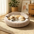 thumbnail image 5 of CSStudio Cozy Hooded Round Pet Bed, Soft Semi-Enclosed Cat Dog Bed, Double Sided Warm Calming Nest Bed for Small Medium Dogs & Cats, Anti- Winter Sleeping Cushion, 5 of 5