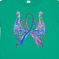 thumbnail image 4 of Inktastic Thyroid Cancer Awareness with Butterfly Ribbon Words Boys or Girls Toddler T-Shirt, 4 of 5