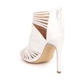 thumbnail image 3 of Liliana Nikia-9 Leatherette Caged Peep Toe Cutout Stiletto Sandal, 3 of 5