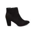 thumbnail image 2 of New Women Breckelles Paris-03 Faux Suede Pointy Toe Chunky Heel Bootie, 2 of 6