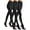 Black 3 Pcs, variant on EALLCO Womens 80D Soft Opaque Tights, Women's Tights 2 Pieces