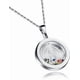 thumbnail image 1 of Mishow - Collar con colgante redondo de acero inoxidable con diamantes de imitación de Nuestra Señora de Guadalupe para mujer, 1 of 3