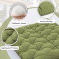 thumbnail image 2 of Pakunoda Porch Swing Cushions 47” X 40” X 5”, 2-3 Seater Bench Cushion with Backrest, Waterproof Replacement Outdoor Cushion with Tie, Light Green, 2 of 6