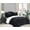 Charcoal Black, variant on Elegant Comfort Soft & Plush Sherpa Comforter - Lilith Plaid Collection, 3-Piece Bed Set, Reversible Down Alternative Micro-Suede, Plaid Design, Cal King, Dark Burgundy