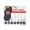 thumbnail image 6 of VILOVE Merry Christmas Shirts for Women Gnomes T-Shirt Lights Plaid Splicing Raglan Long Sleeve Tee Xmas Holiday Pullover Top, 6 of 7