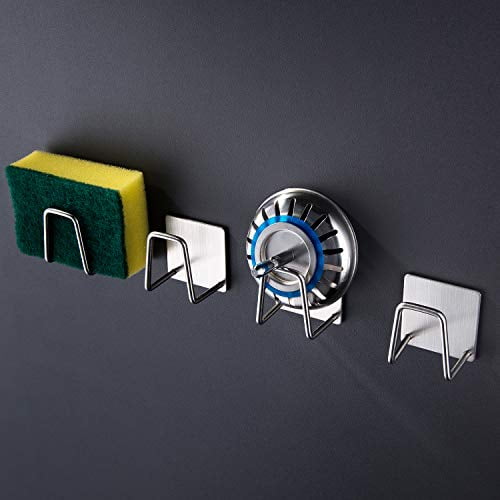 YIGII Adhesive Sponge Holder Sponge Holder for Kitchen Sink Self