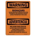 thumbnail image 1 of SignMission OS-WS-A-1824-L-12483 18 x 24 in. OSHA Warning Sign - Biohazard Bilingual, 1 of 1