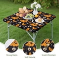 thumbnail image 4 of Halloween Themed Table Cover with Elastic Edge 34x34 Inch Square - Features Spooky Ghosts and Pumpkins Pattern for Seasonal Decor, 4 of 6