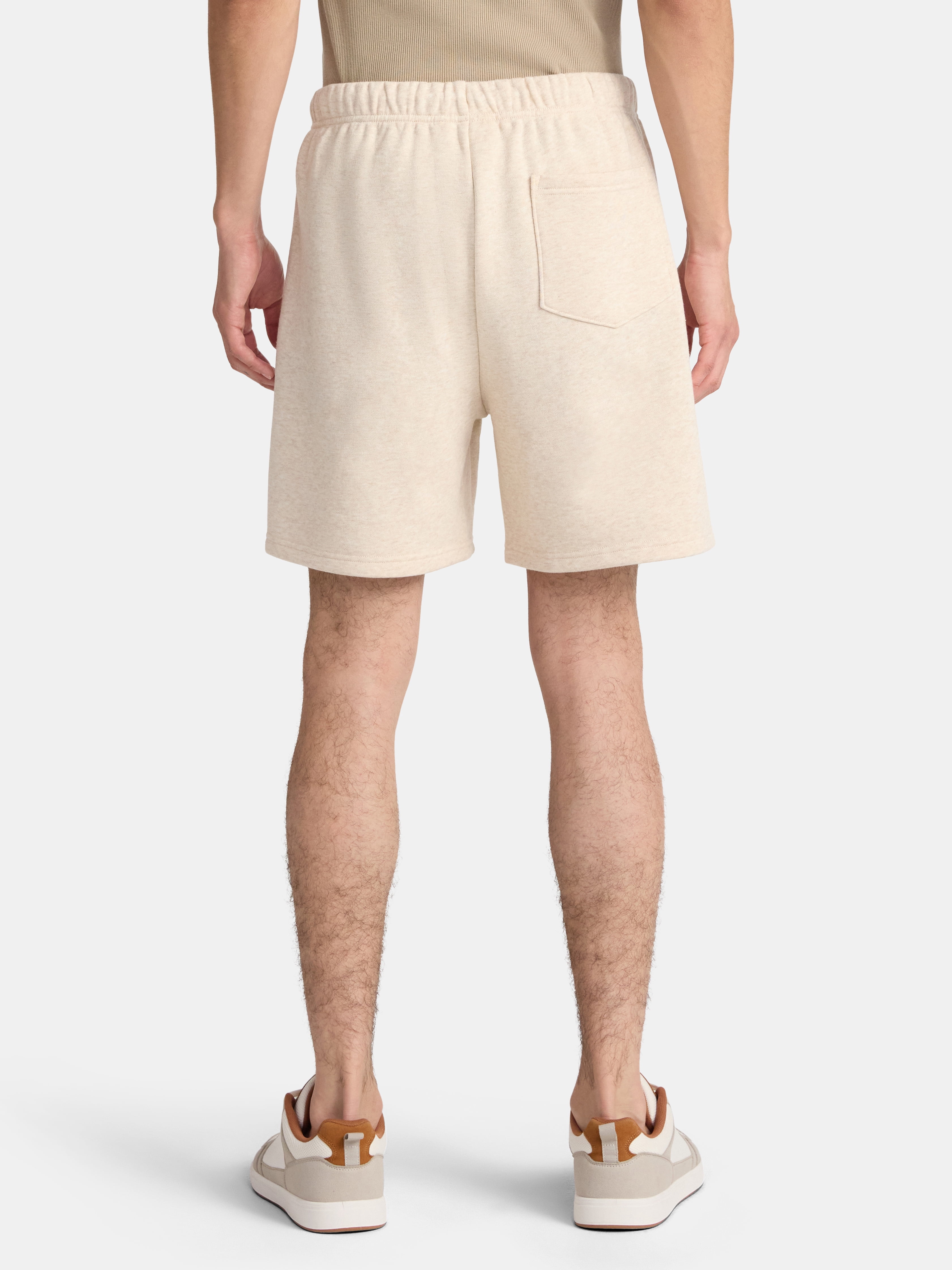 No Boundaries Soft Fleece Jogger Shorts, 6" Inseam, Men's and Big Men's