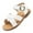 White, variant on Cathalem Sandals Girls Kids Sandals Shoes for Girls Princess Dress Up Flat Sandals for Toddler (White,12)