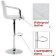 thumbnail image 4 of BestOffice Set of 2 Modern Bar Height Adjustable PU Leather for Dining Room(White), 4 of 7