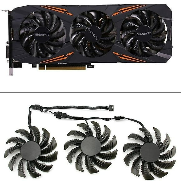3pcs 75mm T128010su Cooling Fans For Gigabyte Aorus Gtx 1080 1070 Ti Gaming Fan Gtx 1070ti G1 Gaming