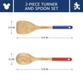 thumbnail image 5 of Disney Home Bon Voyage 2 Pcs Wooden Spoon and Turner Set, 11.75 Inch, Mixed Colors, 5 of 10