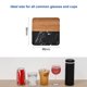 thumbnail image 2 of 2 posavasos de cerámica de madera de acacia con mosaico de mármol, almohadillas aislantes, tazas de té y manteles individuales de café, 2 of 5