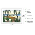 thumbnail image 2 of Twilight Hammock - Hawaiian Paradise Sunset View - From an Original Color Painting by Scott Westmoreland - Bamboo Fine Art 290gsm Paper Print (Unframed) 18x24in, 2 of 4