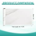 thumbnail image 2 of Uxcell Wood Grain Wallpaper Border 12" x 16.4ft Textured Frame Sticker, White Texture, 2 of 7