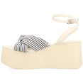 thumbnail image 2 of Journee Womens Lailee Buckle Platform Sandals, 2 of 9