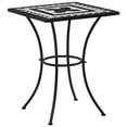 thumbnail image 7 of vidaXL 3 Piece Mosaic Bistro Set Ceramic Tile Black and White, 279414, 7 of 7