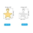 thumbnail image 2 of Pentagram Charm, 100Pcs Star Pendants Bulk Mini Pentagram Charm Pendants for Jewelry Making, Gold Silver, 2 of 5