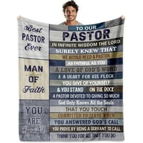 Pastor Appreciation Gifts, Birthday Gifts for Pastor Blanket 60"X50", Pastor Gifts for Men, Thanksgiving Gifts for Pastor, Christian Pastor Gifts, Pastor Gift Ideas for Christmas Father's Day