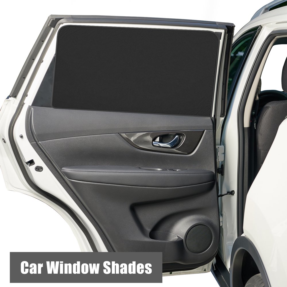 Pare-soleil Magnétique Pour Vitres Latérales Voiture - Lot De 2, 80x50 Cm, Anti-UV Et Protection Intimité - Installation Facile Sans Outils