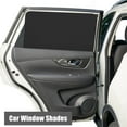 thumbnail image 4 of 2Pcs Car Window Sun Shade Privacy Magnetic Car Window Curtain Breathable Sun Protection Front and Rear Window  for Baby Sleeping Car Interior Accessories for Most Cars, 4 of 10