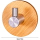 thumbnail image 4 of Laklulu Toallero de Madera, Paquete de 5 Ganchos Autoadhesivos, Ganchos de Pared de Acero Inoxidable 304 y bambú, Ganchos de Pared autoadhesivos de Madera de bambú, Ganchos Adhesivos para salón,, 4 of 8