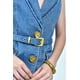 thumbnail image 4 of Chaleco denim con cinturon Roman Fashion /Juvenil, 41607 (Azul medio) azul M, 4 of 6