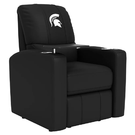 DreamSeat Black Stealth Power Recliner with Embroidered Michigan State Secondary Logo