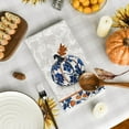thumbnail image 4 of SM-XLHN Blue Vase Pumpkin Fall Kitchen Towels Dish Towels, 18x26 Inch Autumn Floral Leaves Decoration Hand Towels Set of 4, 4 of 6