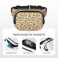 thumbnail image 3 of Lafuoo Giraffes Head Pattern Square Double Layer Waist Bag, Adjustable Buckle Bag Accessories for Men and Women-One Size, 3 of 3