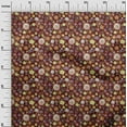 thumbnail image 2 of oneOone Velvet Maroon Fabric Florals Sewing Craft Projects Fabric Prints By Yard 58 Inch Wide-L4, 2 of 4