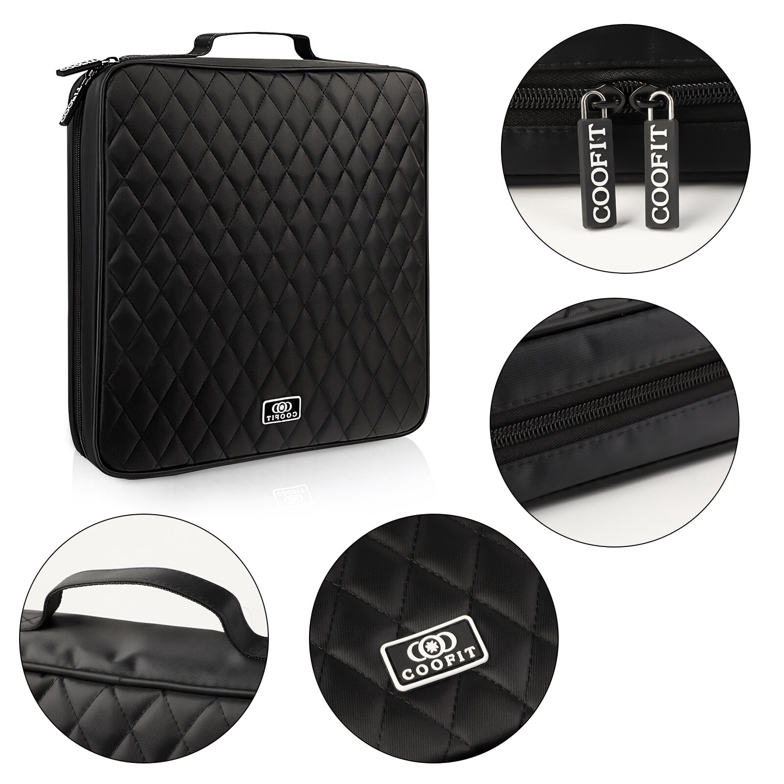 CD Case 160 Capacity Nylon Heavy Duty DVD Holder CD Organizer CD Storage Case