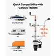 thumbnail image 5 of VEVOR Electric Trailer Dolly, 5500 lbs Towing Capacity, 380W 12V Motorized Jockey Wheel with 23 ft/min Moving Speed, 12.2-24.8 in Adjustable Clamp Height & 8 in Rubber Tire, For Moving Caravan Boat, 5 of 9