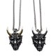 thumbnail image 5 of Colgante con cara de demonio, collar de acero inoxidable para Halloween para hombre, collar con colgante de demonio de primera calidad, 5 of 9