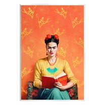 Stupell Industries Modern Frida Kahlo Literature & Flim Painting Unframed Art Print Wall Art, 10 x 15