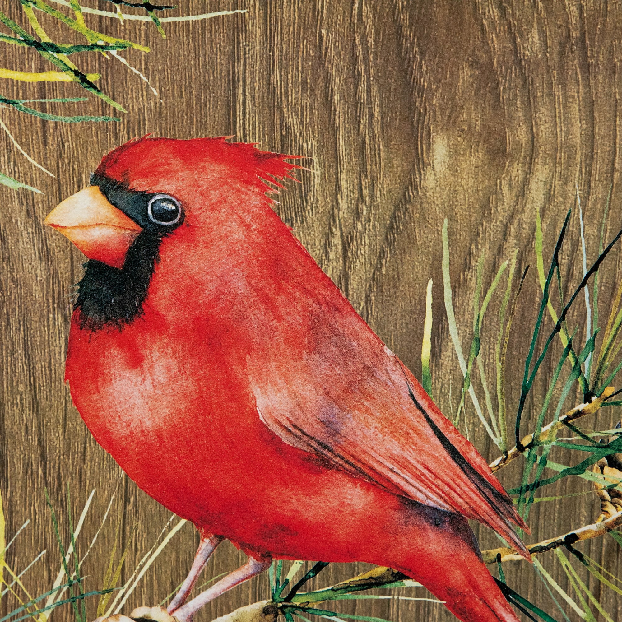 Northlight Cardinal Merry Christmas Wooden Porch Sign - 38"