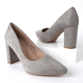 thumbnail image 6 of J. Adams Jolie Heels for Women - Closed Pointed Toe Mid Block Heel Classic Pumps, 6 of 7