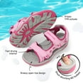 thumbnail image 4 of Dream Pairs Kids Sports Sandals Girls Boys Outdoor Summer Beach Athletic Sandals Casual Walking Sandals 170891_K PINK/FUCHSIA Size 10, 4 of 7