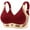 Red, variant on Bras for Women Powerful Lifting Shaping Anti Sagging Bralette No Underwire Full Coverage with Adjustable Straps Fashiona Casual Splicing Bra XL