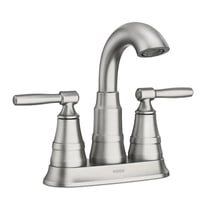 MOEN 84971SRN Halle 4 in. Centerset 2-Handle Bathroom Faucet in Spot Resist Brushed Nickel